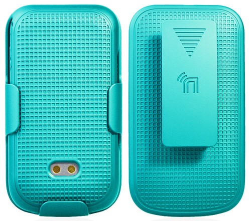 Bleu Sarcelle Mint Cyan Coque Protectrice + Clip Ceinture Holster pour - Photo 3 sur 10