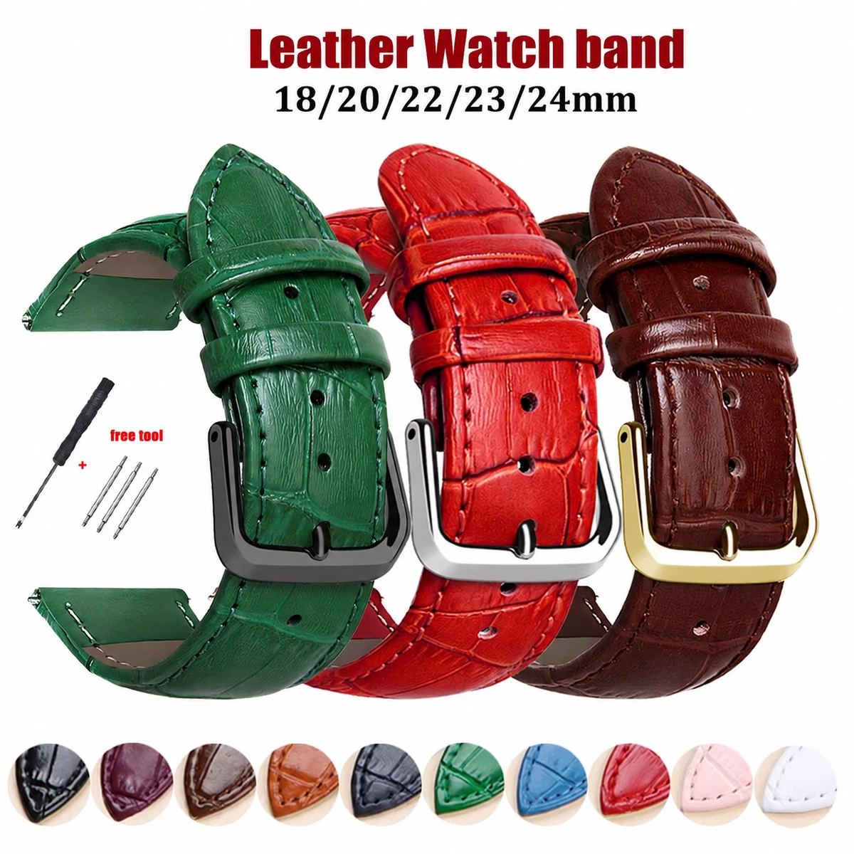 Crocodile Watch Strap for sale | eBay