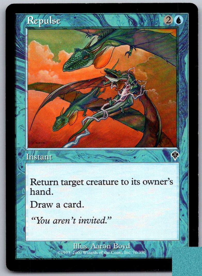 Repulse 70 Common Invasion Magic: The Gathering Lightly Played