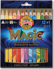 Koh-I-Noor Magic Jumbo Triangular Coloured Pencil Pack of 13 