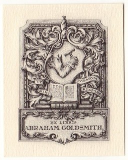 EDWIN DAVIS FRENCH: Exlibris für Abraham Goldsmith