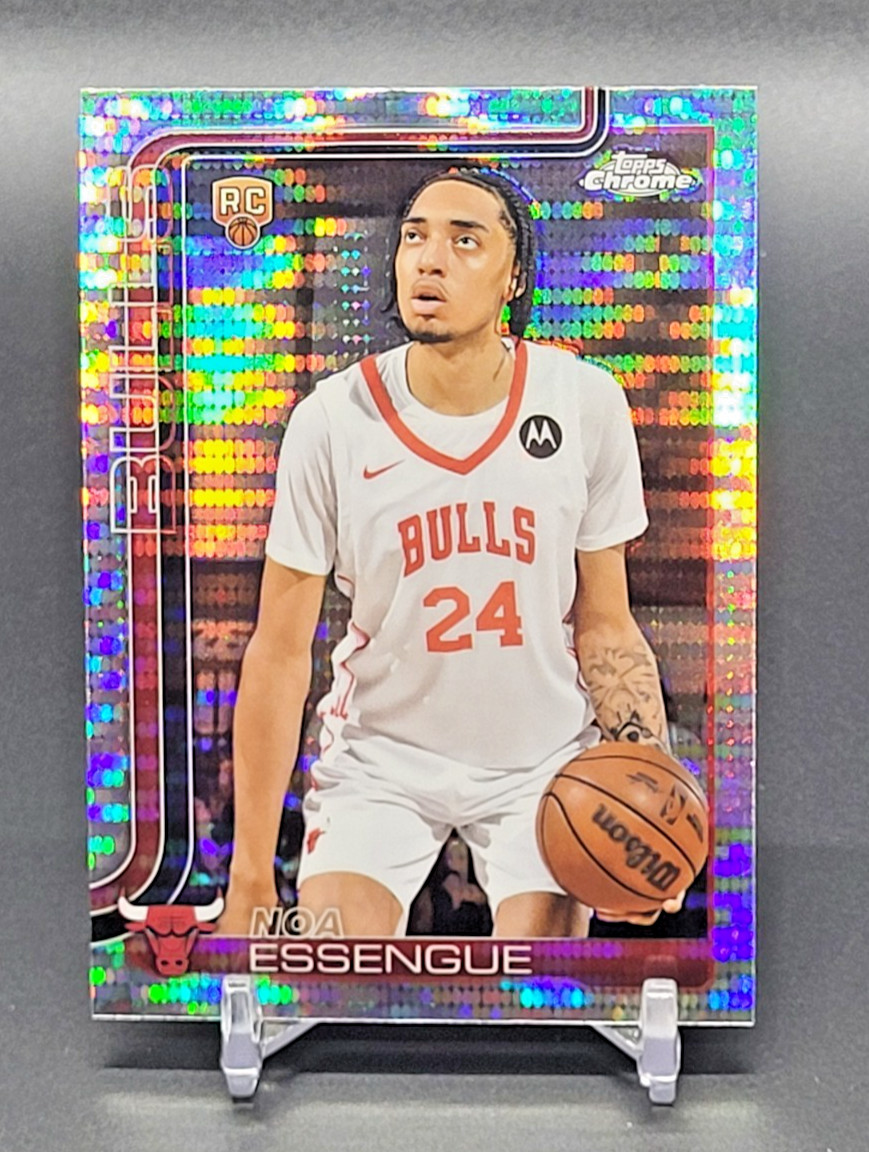 2025-26 Topps Chrome NOA ESSENGUE Rookie PULSAR REFRACTOR Bulls RC #262