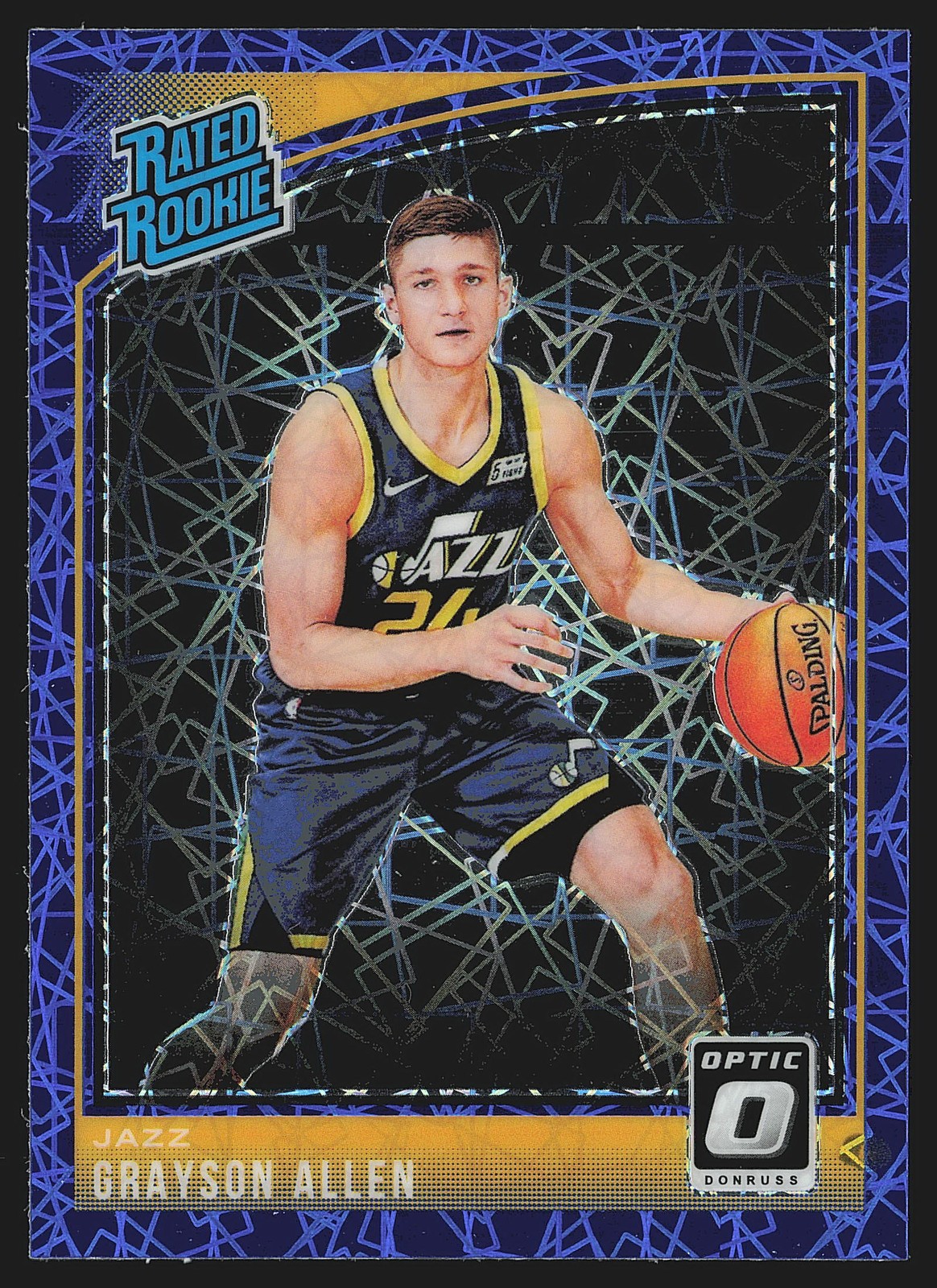 2018-19 Donruss Optic #156 Grayson Allen Blue Velocity RC