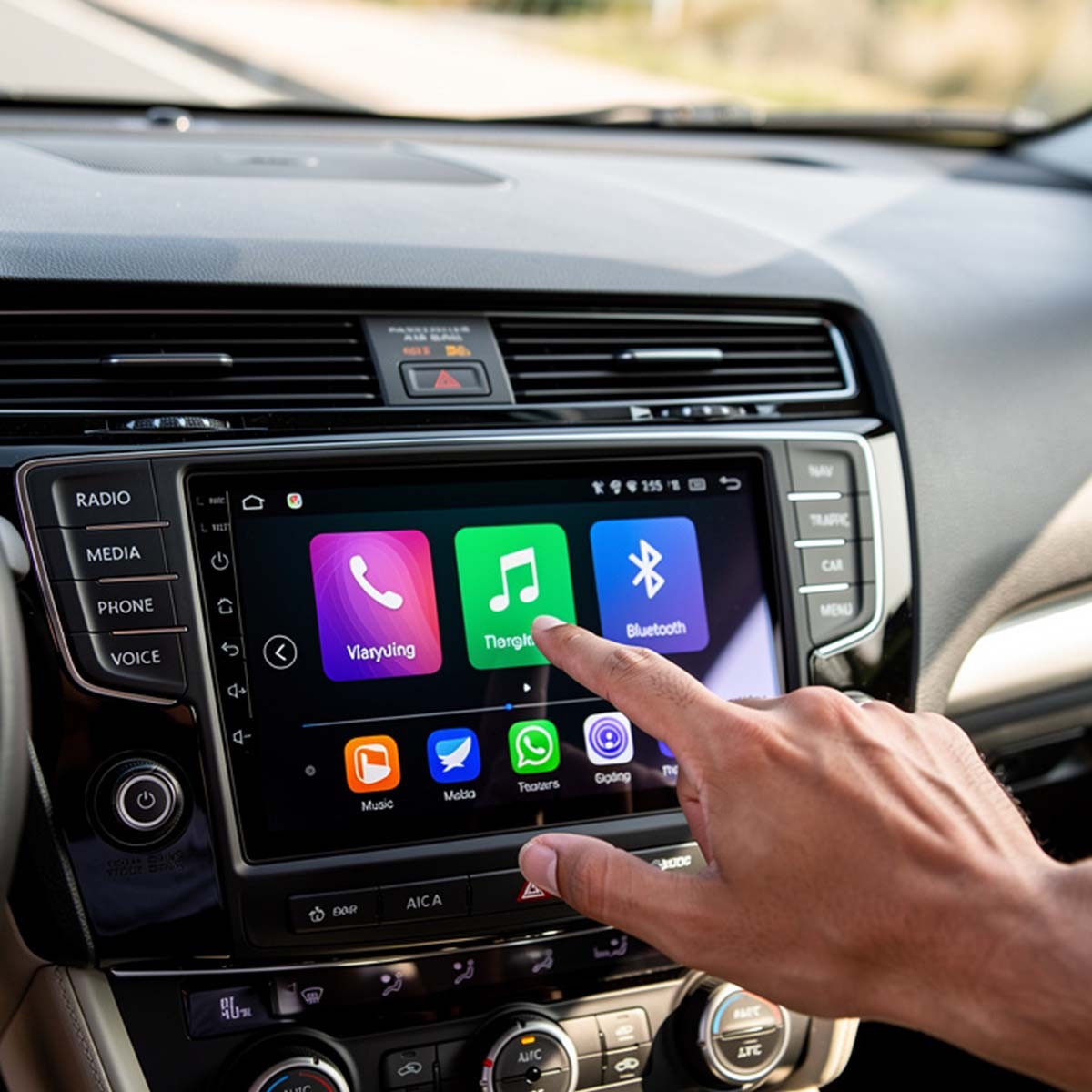 Autoradio Android 9 pouces avec GPS et Bluetooth pour voiture
