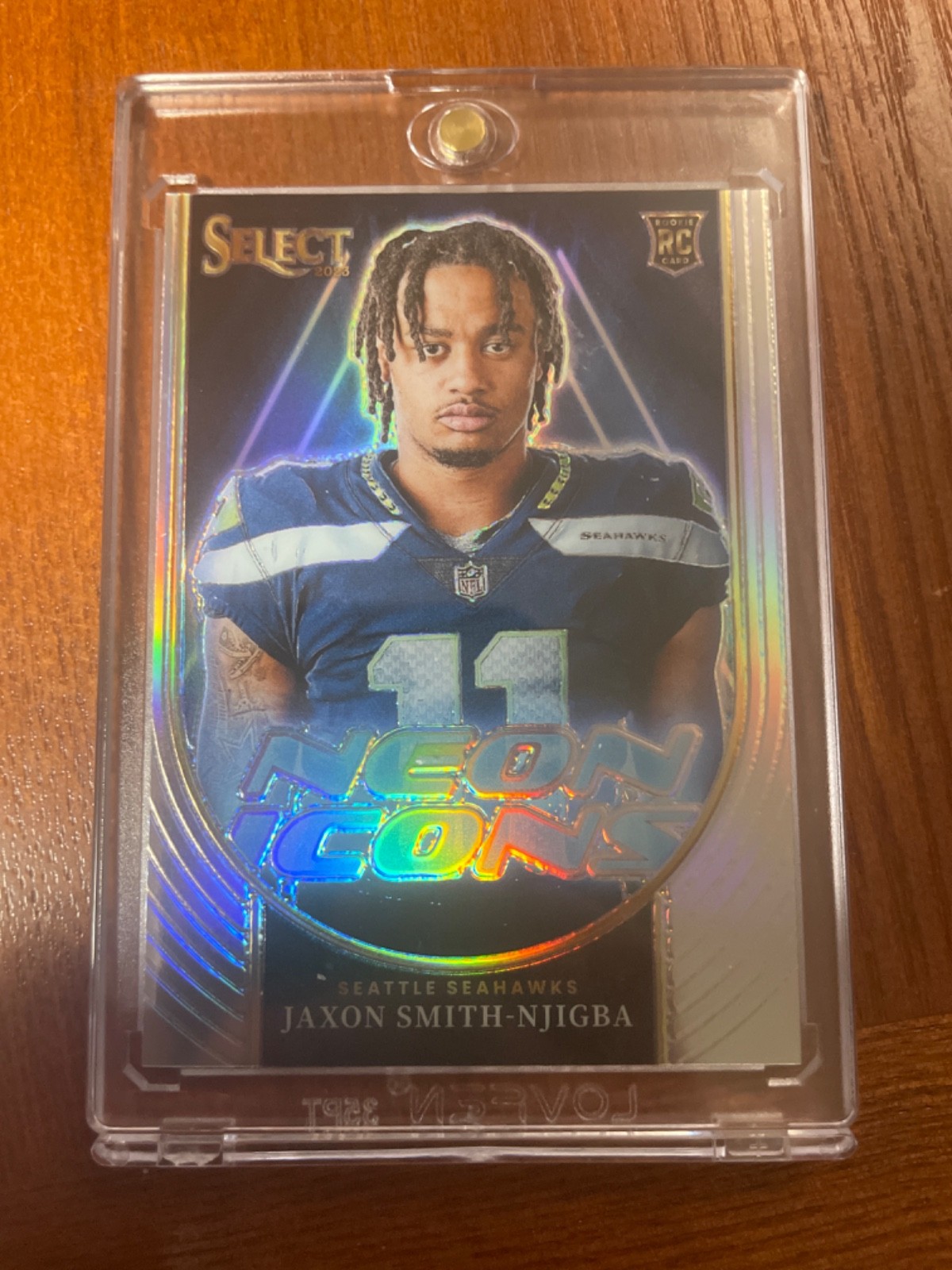 2023 Panini Select - Neon Icons Jaxon Smith-Njigba #NI-JSN Silver Prizm (RC)