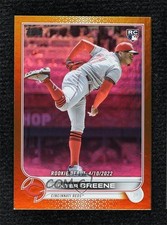 2022 Topps Update Rookie Debut Gold Foil Hunter Greene #US267 0w3