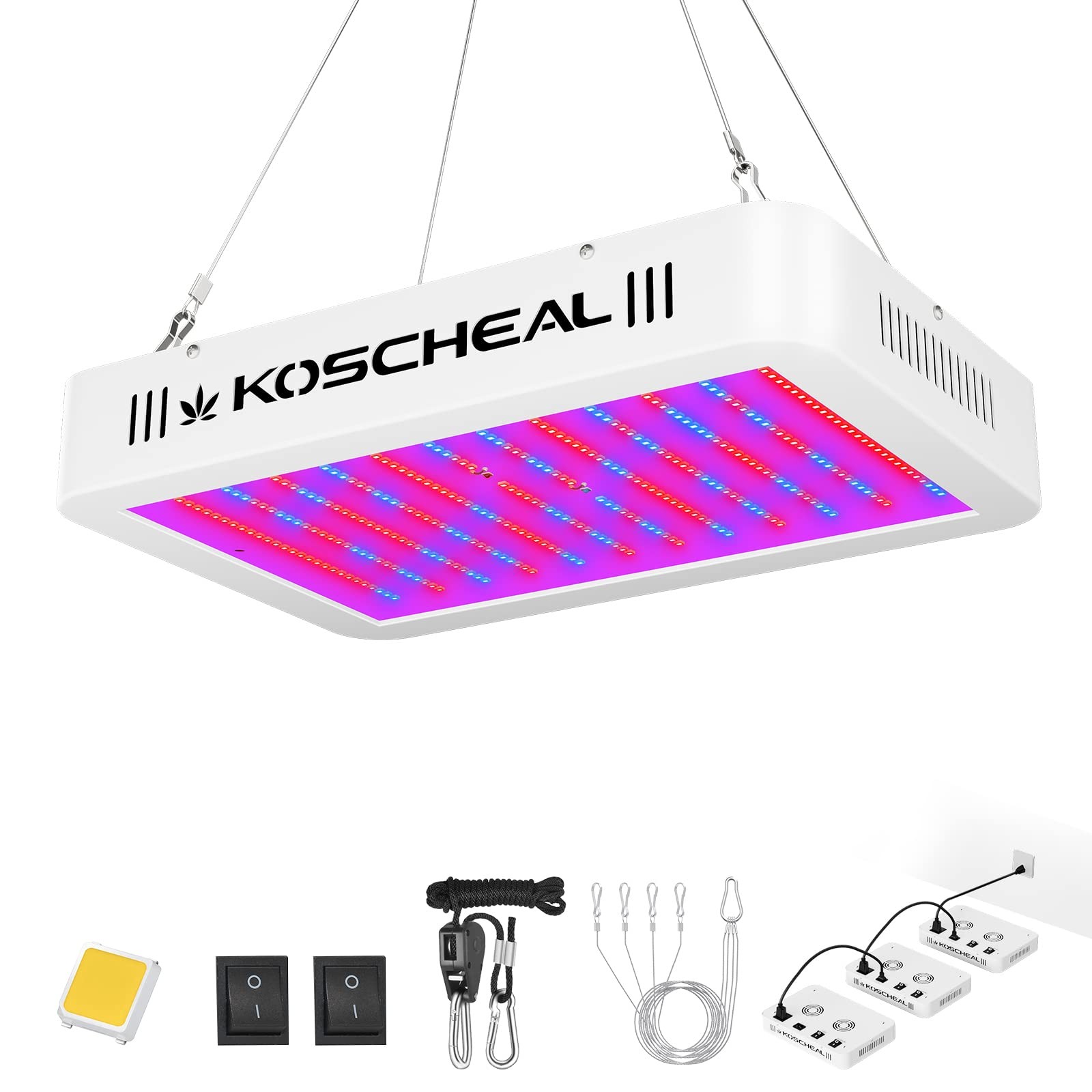 Full Spectrum, Plant Grow Light With Veg & Bloom Switch...