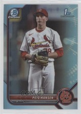 2022 Bowman Draft Chrome Sky Blue Refractor Pete Hansen #BDC-128 0q4s