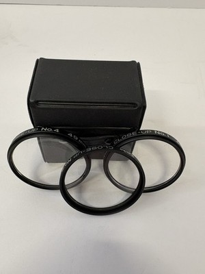 Set Of 3 Kenko Close-Up Filters, Close-Up No. 1, 2, & 4, with Case