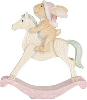 Clayre & Eef 6PR5888 Dekoration Kaninchen 13X4X14 Cm