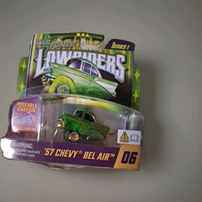 2025 MGA Car Tuned Lowriders Series 1  57 Chevy Bel Air #06 L.E.D. Lighting New