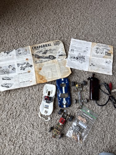 Vintage Slot Car Chassis Lot, Chaparral Monogram Model Racing, Cox, 1/ ...