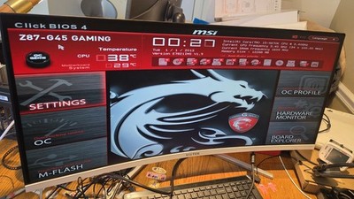 MSI Z87-G45 Gaming Combo - Intel Core i5-4670K CPU - 12GB DDR3 RAM Bundle - POST