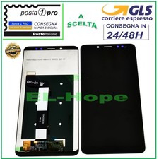 DISPLAY LCD PER XIAOMI REDMI NOTE 5 /5 PRO TOUCH SCREEN SCHERMO VETRO NERO