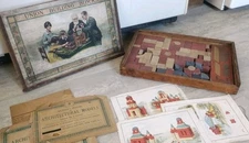 Richter & Kudolstadt Union Building Blocks  Play Set Antique Germany 1900 WOW!