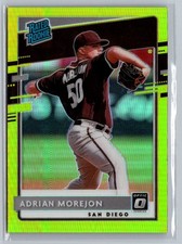 2020 Donruss Optic #55 Adrian Morejon Lime Green