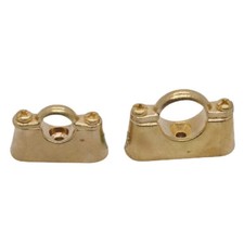 Brass Pipe Clamp Bracket 15mm 22mm 28mm OD Tube Support Hanger Plumbing Base Fix
