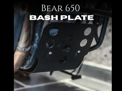 Passend für Royal Enfield Bear 650 Bash Plate Schwarz