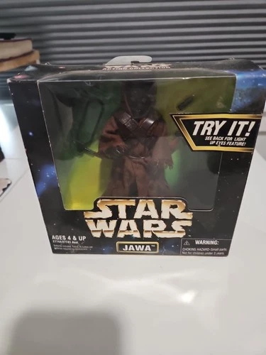 1997 Kenner Star Wars Action Collection Jawa Posable Figure w Light Eyes ~ NIB