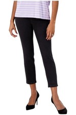 Belle by Kim Gravel Pet Flexibelle Zip Back Ankle Pants Black