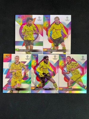 Topps UCC Finest 2023-24 FULL SET Refractor BVB Dortmund Reus Gittens Brunner 5x