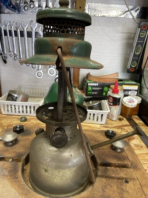 #ad #ad Coleman 242B One Mantle 11 41 Retro Lantern Great For Restore Parts Read Desc. $49.79