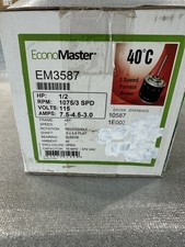 New Economaster Em3587 12 Hp 3-speed Furnace Blower Motor 115v 1075rpm