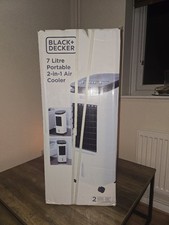 Image of Black + Decker Portable Air Cooler 2-in-1 with 3-Speed Setting and 7L Water Tank