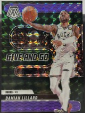 2024-25 Panini Mosaic Basketball #14 Damian Lillard Give and Go Purple /175