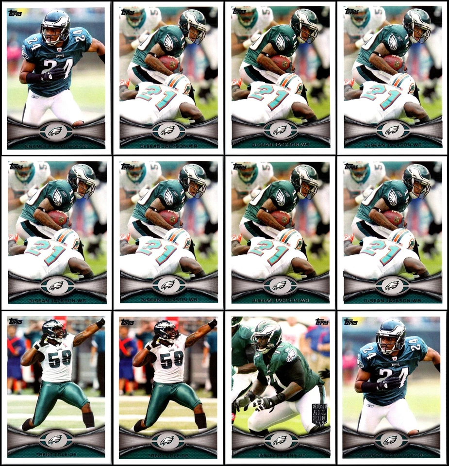 Lote de tarjetas Topps Philadelphia Eagles (65) 2012 - edición limitada - gema rara Foto 2 de 4