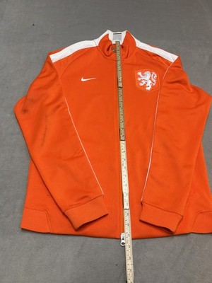 Netherlands National Team Jacket Mens Medium Orange Soccer Nike