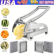 Stainless Steel Heavy Duty French Fry Cutter Tool With Suction Feet For Potatoes