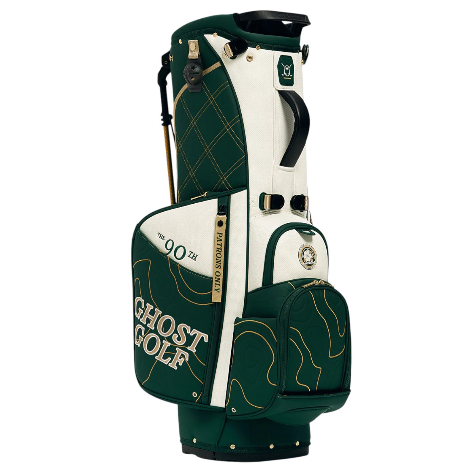 Ghost Golf Patrons Only Anyday 7-Way Stand Bag, Men's, Forest Green/White