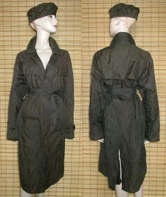 BRAUNER REGENMANTEL - RAINCOAT - NYLON - VINTAGE - LILION - GR. L - XL - Bild 1 von 2