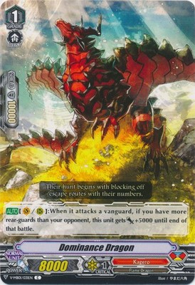 Dominance Dragon - V-MB01/031EN - C - Foil Nm-Mint, English Vanguard V Mini Boos