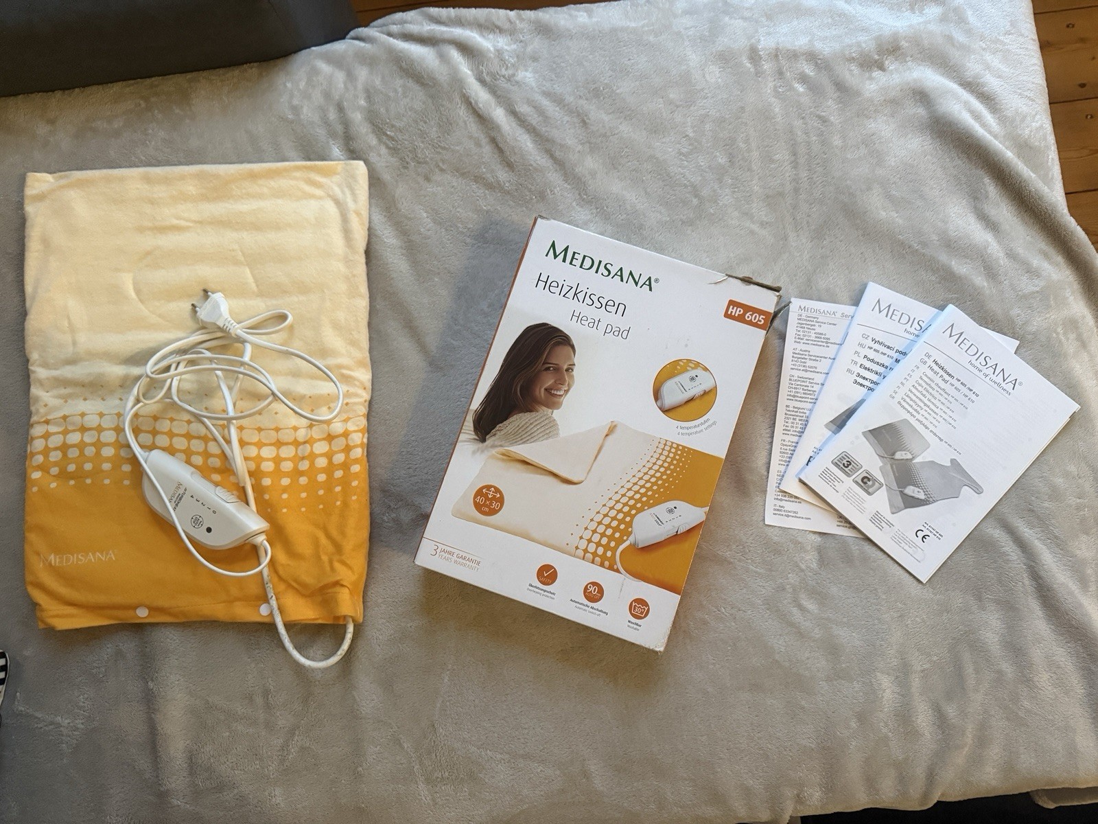 Medisana HP 605 Elektrisches Heizkissen Wärmekissen Wärmeunterlage Heiz Cape