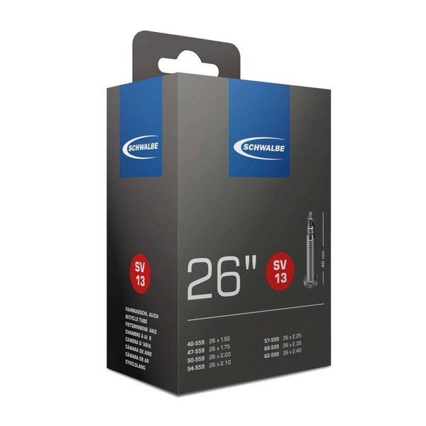 "Schwalbe 10425143.01 26\" Schlauch \"Sv 13\" In Folie, 26X1.50-2.50\" (40/62-559), S"-image