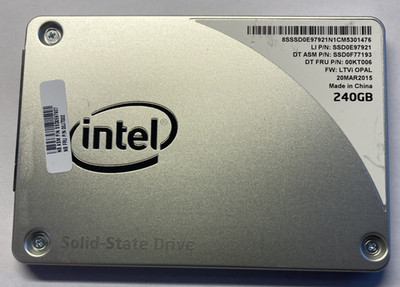 Intel 240GB SSD Pro 2500 Series 2.5'' SATA Solid State Drive SSDSC2BF240A5L