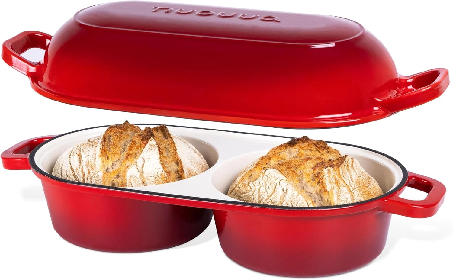 Dutch Oven for Sourdough Bread Baking – Enamelled Cast Iron Bread Loaf Pot – 500