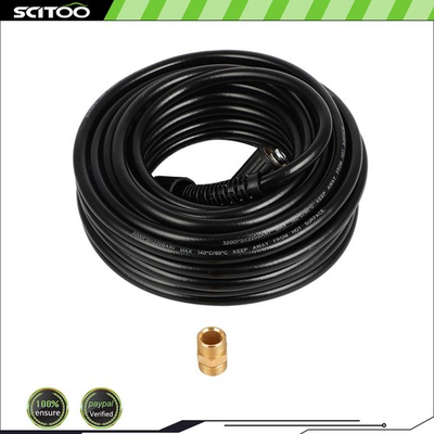 #ad 50FT 3200PSI 3 8quot; M22 14mm Replacement High Power Pressure Washer Hose Black $32.81