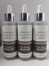 Black Rice 3 PACK Exfoliant Peeling Ampoule Deep Pore Cleansing Soft Exfoliating
