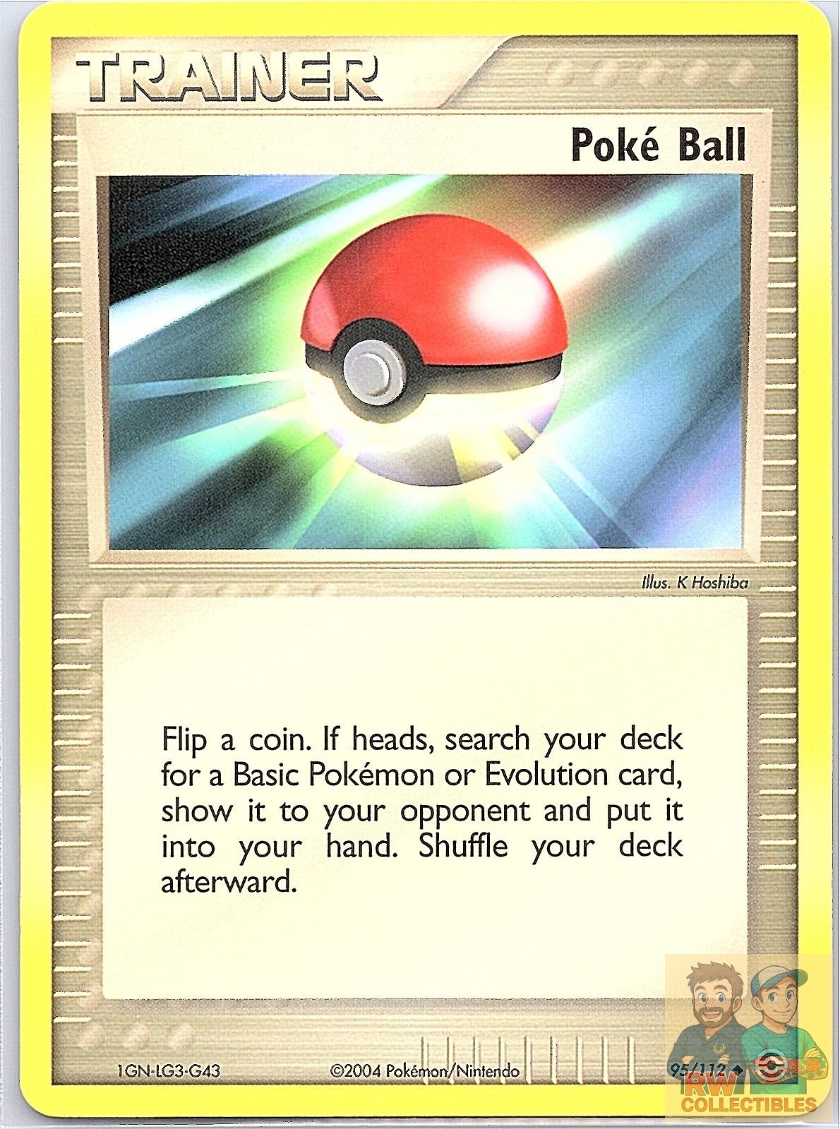 Poke Ball 95/112 Uncommon FireRed & LeafGreen Pokemon Near Mint