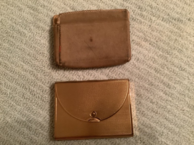 Vintage Coty Envelope Shaped Compact With Holder