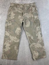 Wrangler Authentic Issue Cargo Pants Camouflaged Men's Camo Y2K Size 38x39