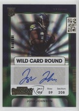 2021 Panini Contenders Ticket Wild Card Round Josh Johnson Rookie Auto RC 06ui. rookie card picture