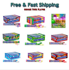  Pack of 15 Mentos Chewy Mint Candy Roll,Mint,Non Melting 14 ct Select Flavor
