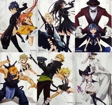 Black Bullet Police Pair Poster Set B3 Anime Collectible 6pcs