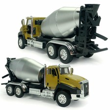 Cement Mixer Truck Construction 1:50 Model Car Diecast Pull Back Kids Toy Gift