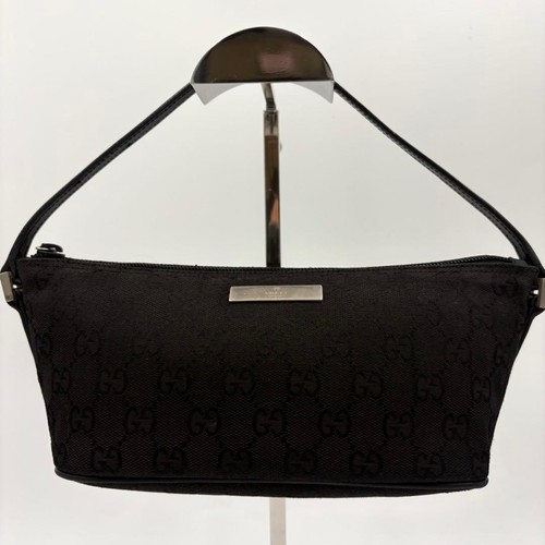 Gucci GG Canvas Handbag Accessory Pouch Black