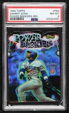 1999 Topps Power Brokers Refractor Sammy Sosa #PB4 PSA 8 00em